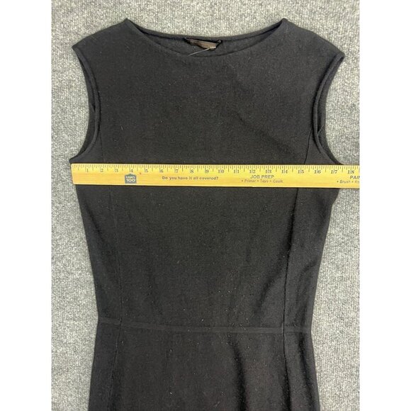 Narciso Rodriguez Cashmere Silk Dress Women's Black Sleeveless Sheath Italy - Picture 3 of 9